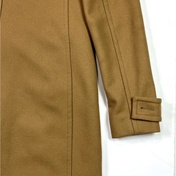 J. Crew Melton Wool Toggle Zip Beige Tan Coat - Sz 000 - Picture 10 of 15